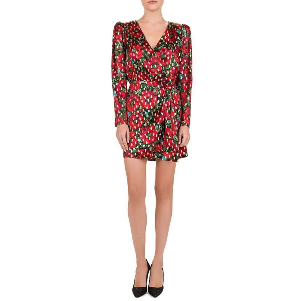 Kooples metallic rose mini dress